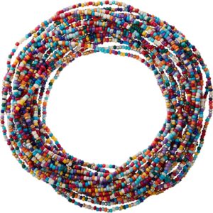 12 Pack Multicolor Glass Seed Beads, 12/0 by Bead Landing™