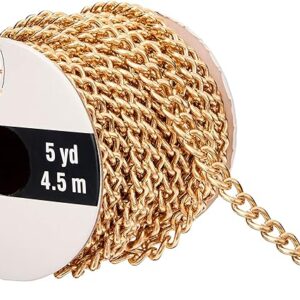 6 Pack: 5yd. Gold Curb Chain Spool by Bead Landing™