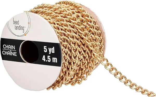 6 Pack: 5yd. Gold Curb Chain Spool by Bead Landing™