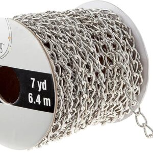 6 Pack: 7yd. Rhodium Curb Chain Spool by Bead Landing™