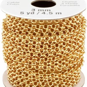 5yd. Gold Cable Chain by Bead Landing™