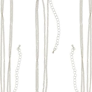 Rhodium Cuban Curb Chain Necklaces by Bead Landing™