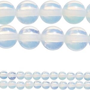 Opal Moonstone Glass Round Beads, 8mm by Bead Landing™