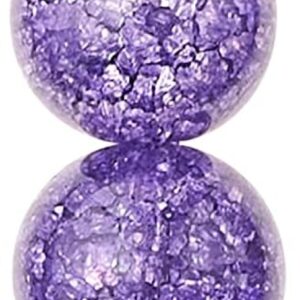 Purple Crackled Quartzite Round Beads, 8mm by Bead Landing™