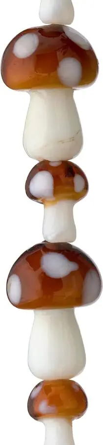 Mushroom Glass Beads by Bead Landing™