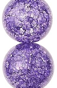 Purple Crackled Quartzite Round Beads, 8mm by Bead Landing™