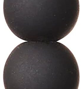 Black Glass Round Beads, 8mm by Bead Landing™